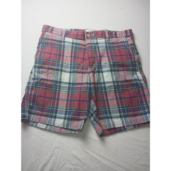 Urban Outfitters Men Bermuda Shorts Plaid Preppy Chino Size 34 Outdoors - Picture 1 of 5